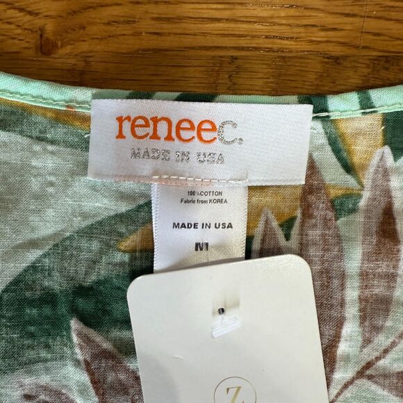 RENEE C. Tropical Kimono Dress Medium - Picture 4 of 5